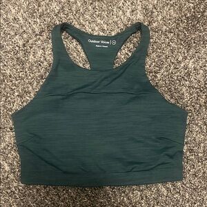 Outdoor Voices Deep Teal Racerback Bra